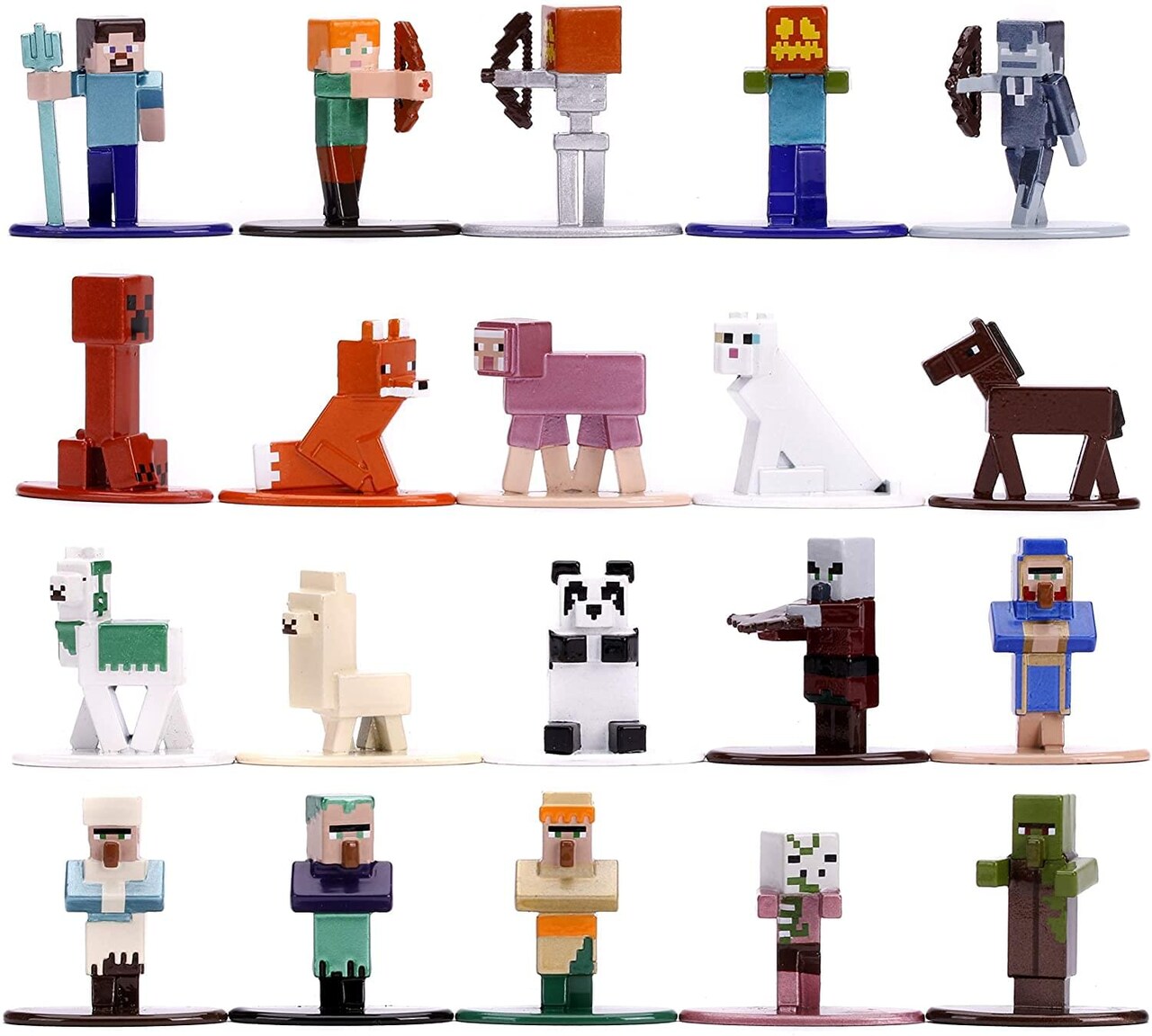Minecraft Nano Metalfigs 20 Pack Wave 3 | 1.65 Inch Die-Cast Metal Figures